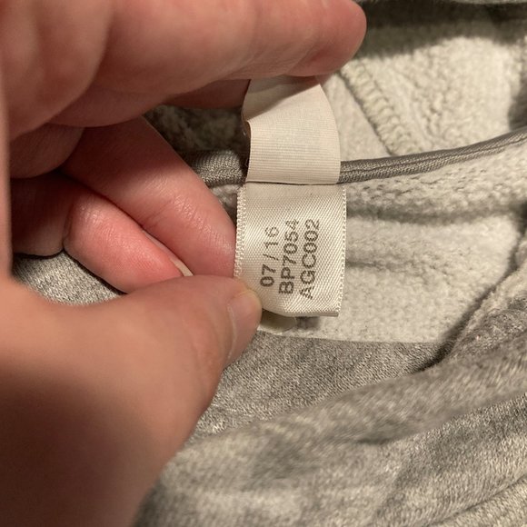 Adidas Light Gray Logo Hoodie - Picture 7 of 11